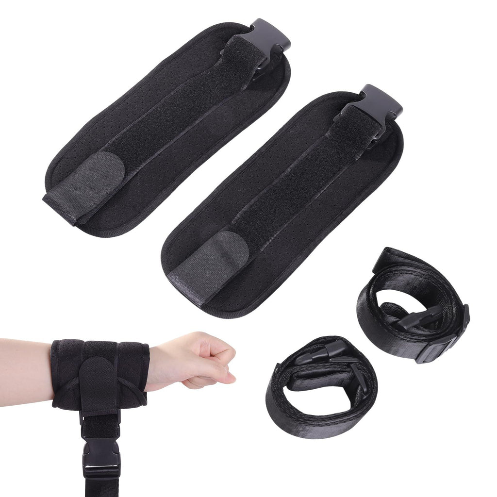 Bed Restraints For Elderly Dementia Patients Medical Limb Holders Hospital Bed Rails For Elderly Adults Safety Bandages Restraint Straps For Ankle, Wrist, Hand, Leg Universal Constraints (4 Pcs)