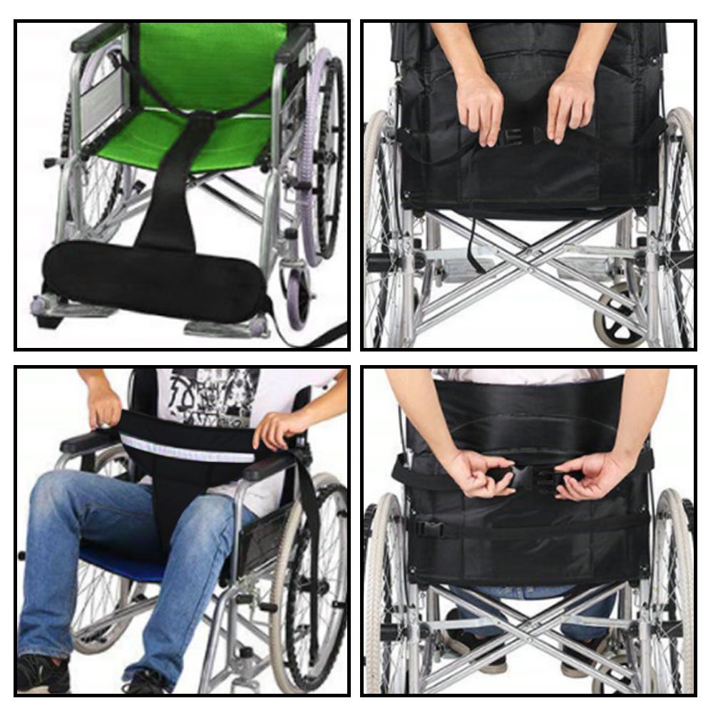 Wheelchair Safety Belt,T-Shape Chair Waist Lap Strap Prevent Tilting or Falling,Patients Safety Harness Fixed Elderly Belt with Easy Release Buckles for Patient,Elderly & Disabled (Black)