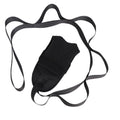 Stretch Strap with Loops for Foot and Calf - Ideal for Physical Therapy, Achilles Tendonitis Relief, and Plantar Fasciitis - Perfect for Yoga, Gymnastics, and Flexibility Training (Black)