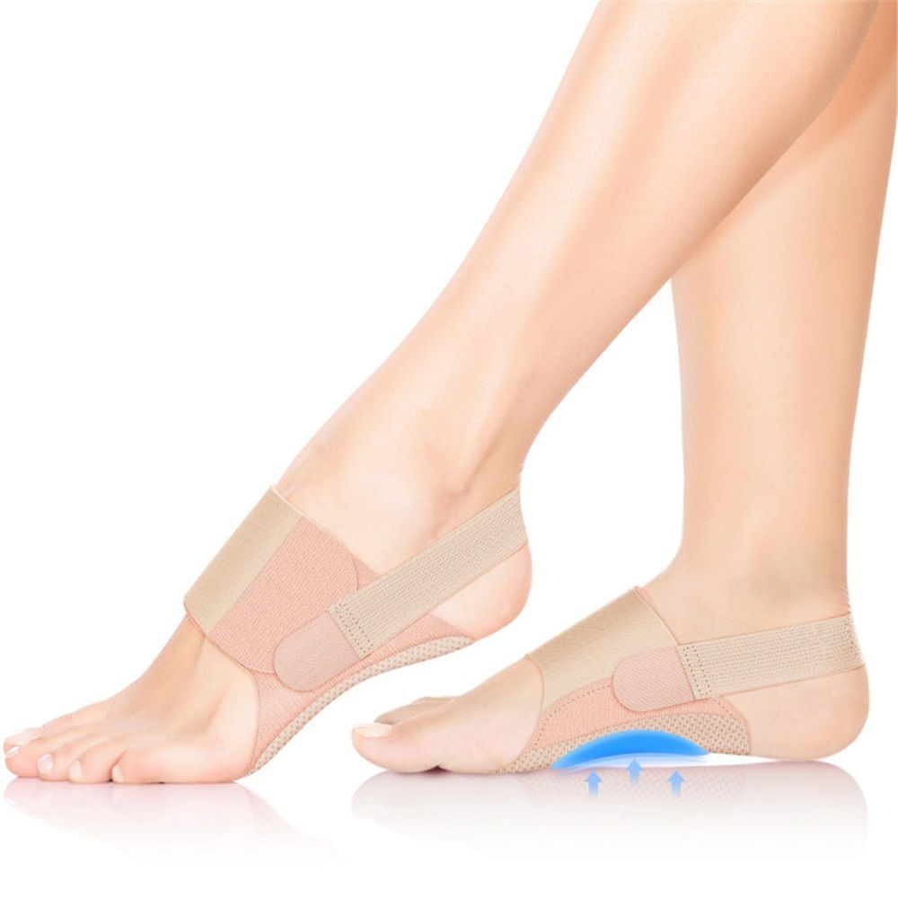 1 pair Foot Arch Support Brace - Non-Slip Wearable Foot Arch Supports for Plantar Fasciitis Relief, Foot Arch Pain Relief for Women & Men - Built-In Orthotics for Flat Feet, Fallen Arches