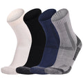 Wool Socks for Men & Women Casual Warm Winter Cozy Thermal Socks 4pairs Quarter Thin Wool Blend Running