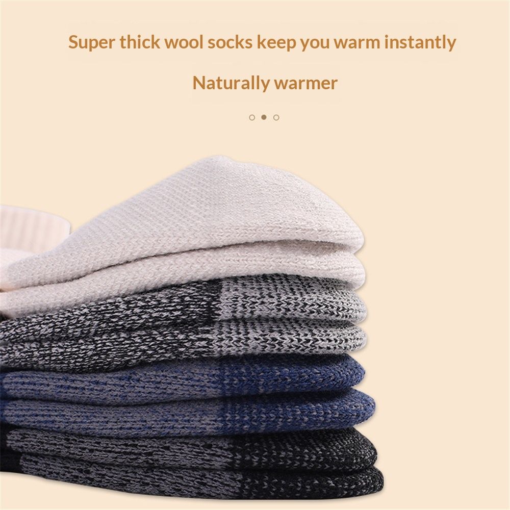 Wool Socks for Men & Women Casual Warm Winter Cozy Thermal Socks 4pairs Quarter Thin Wool Blend Running