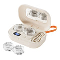 Portable Ultrasonic Contact Lens Cleaner with USB Charger - Fit Disposable Soft, Colored & RGP Lenses - Travel & Home