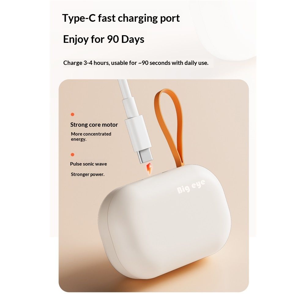 Portable Ultrasonic Contact Lens Cleaner with USB Charger - Fit Disposable Soft, Colored & RGP Lenses - Travel & Home