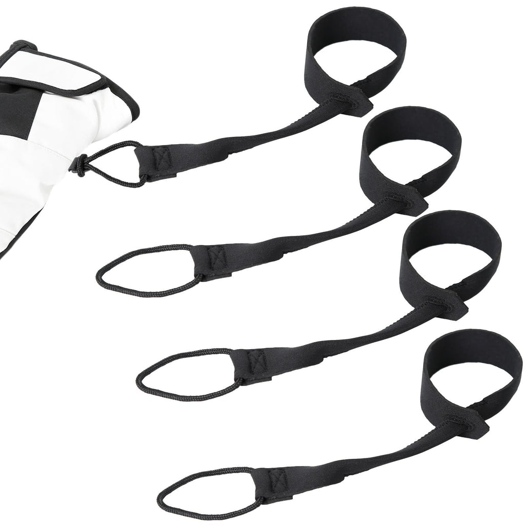 4 Pcs Extended Straps - Unisex Ski Strap for Hanging gloves, Narrow Wrist Leash for Gloves, Glove Tether for Adult, Winter Ski Glove Leash Wrist Strap