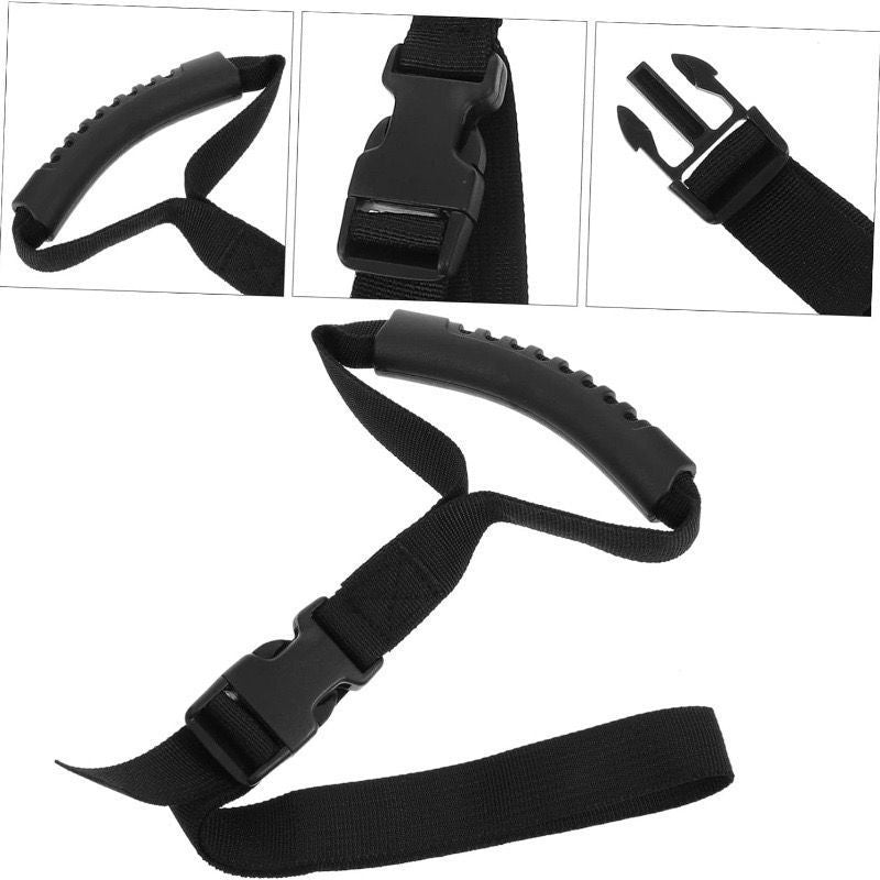 4Pack Car Grab Handle Adjustable Standing Aid Safety Handle Portable Vehicle Support Grab Bar Nylon Grip Handle Mobility Assist Device (Black)
