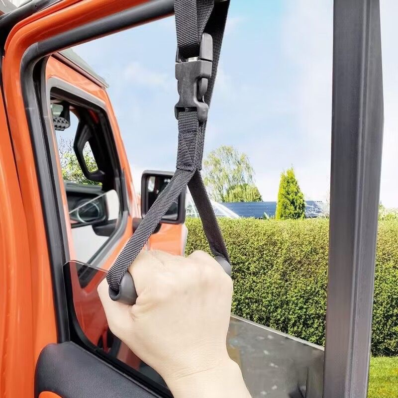 4Pack Car Grab Handle Adjustable Standing Aid Safety Handle Portable Vehicle Support Grab Bar Nylon Grip Handle Mobility Assist Device (Black)