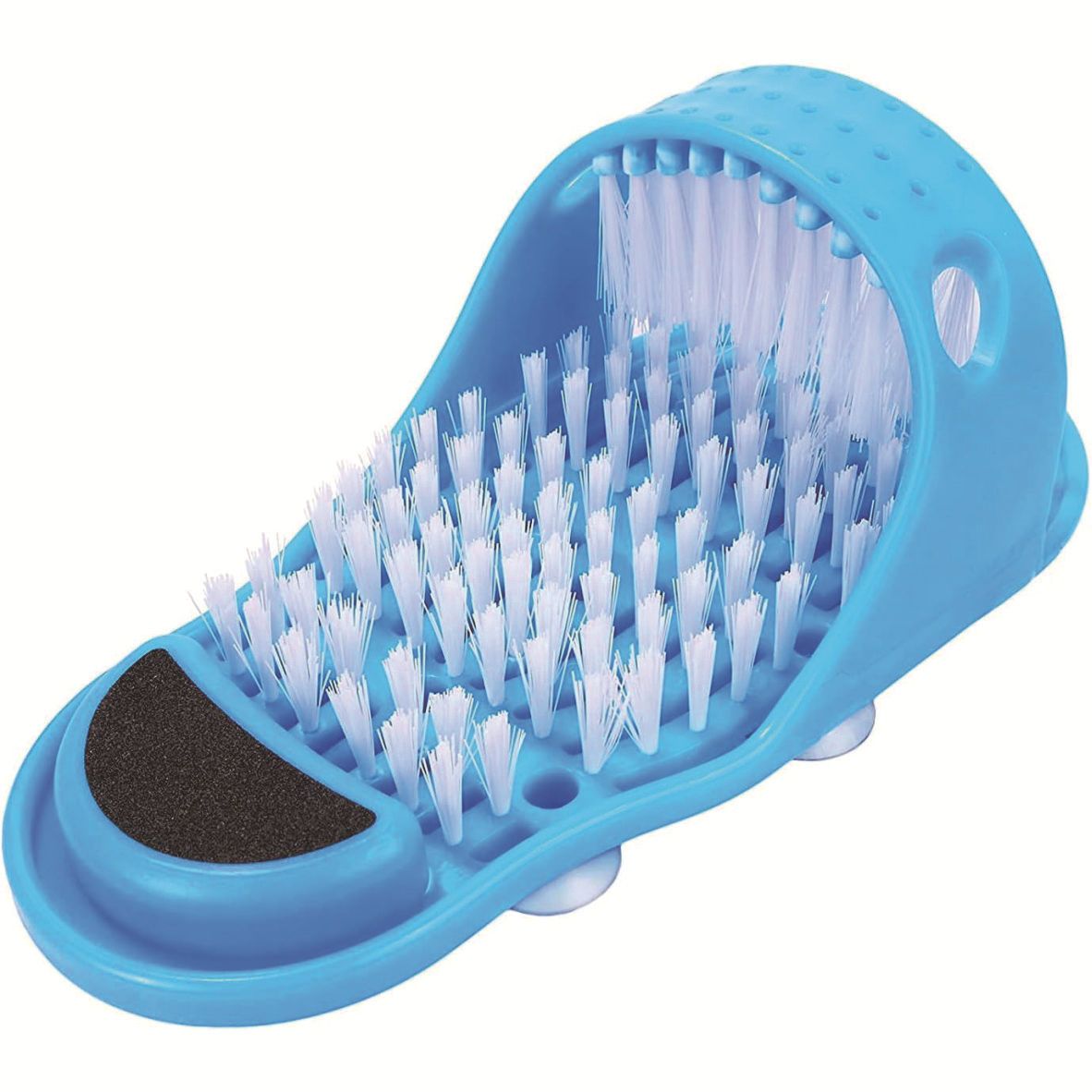 Foot Brush Feet Cleaning Feet Scrubber Stick on Floor for Shower Spa No More Bending Feet Cleaning Scrubber 1 Piece