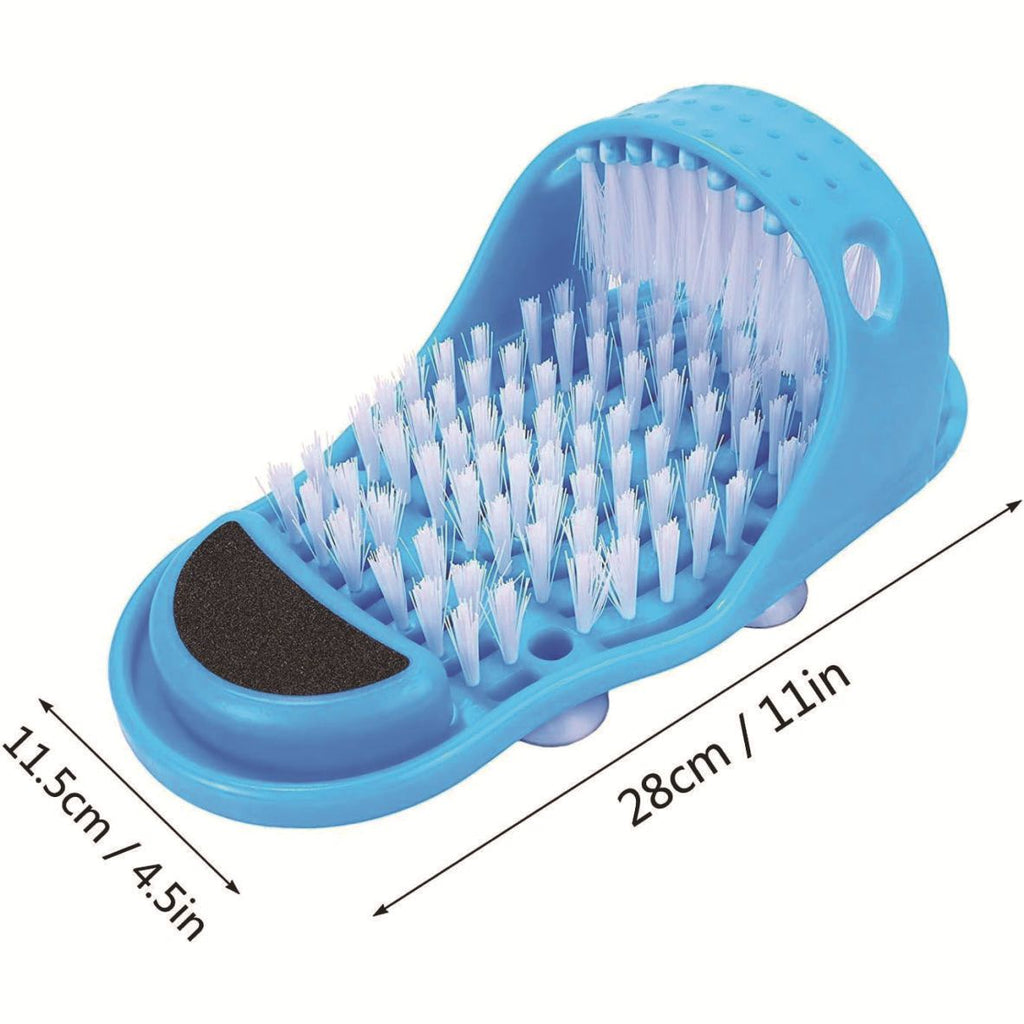 Foot Brush Feet Cleaning Feet Scrubber Stick on Floor for Shower Spa No More Bending Feet Cleaning Scrubber 1 Piece