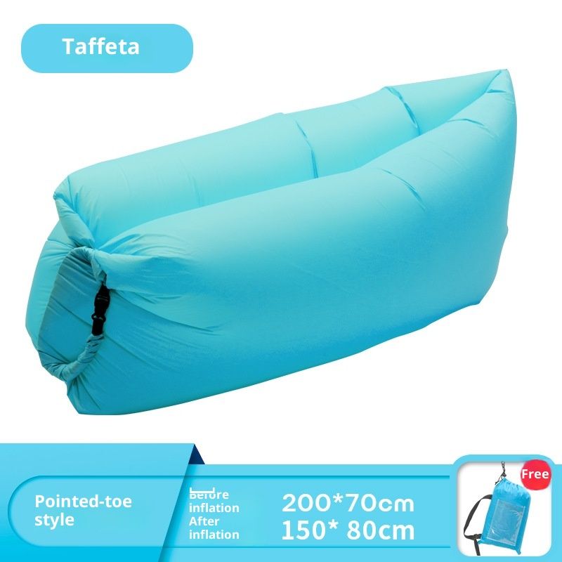 Inflatable Sun Lounger, Air Sofa, Hammock, Portable, Waterproof and Leak-Proof, Ideal for Backyard, Beach, Travel, Camping, Picnics and Music Festivals（sky blue）