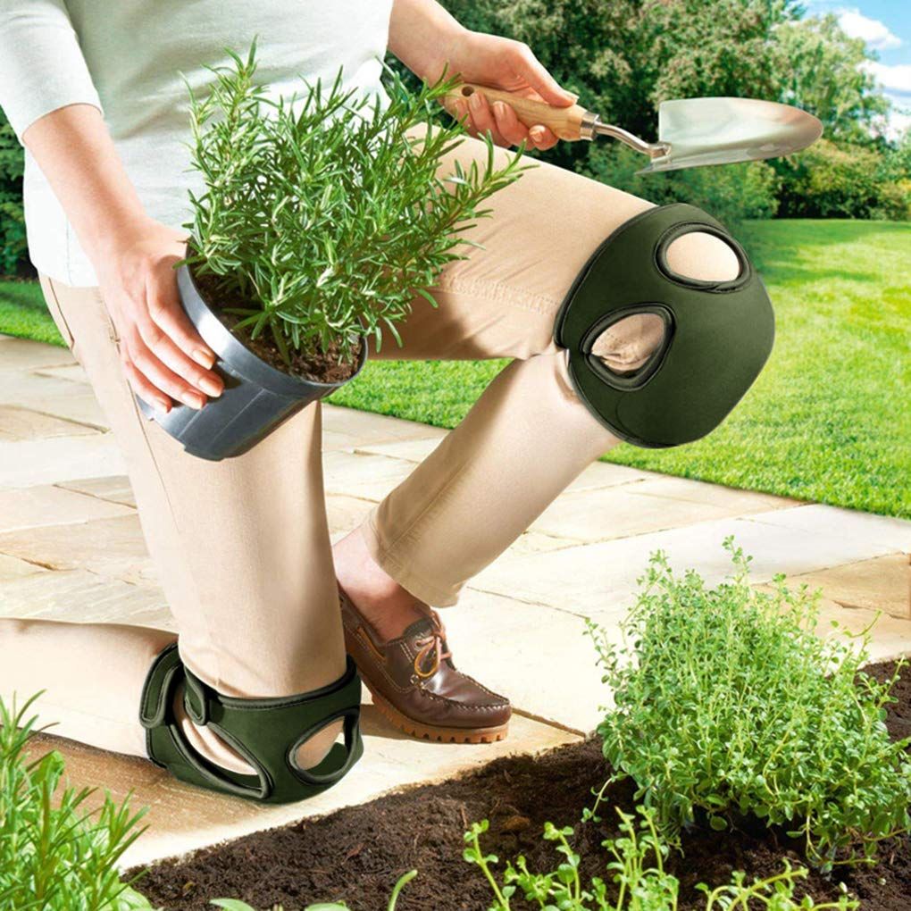 Gardening Knee Pads Ultra Thick Memory Foam Braces Kneepads for Gardener Cleaning Kneeling Scrubbing Floors Work Pruning,Expand size 48 * 21cm (Army Green)