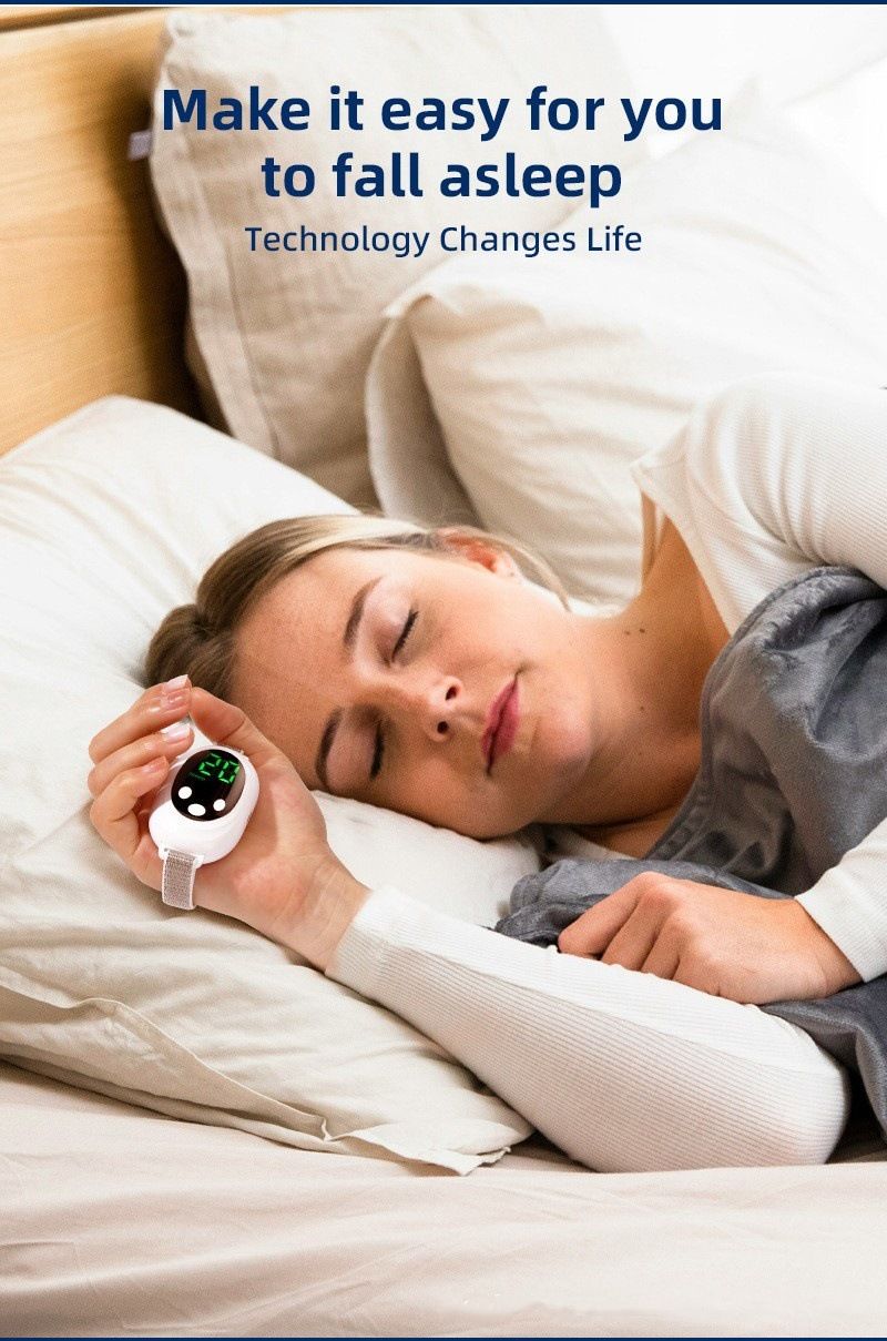 Handheld Sleep Aid Device, Anxiety Device, Relief Anxiety Help Sleep, Promotes Rest, USB Rechargeable white