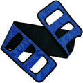 Transfer Belt Transfer Sling - Padded Gait Belt - Heavy Duty Patient Lift, Mobility Standing and Lifting Aid for Disabled, Elderly, Injured - Safely Move from Bed and Wheelchair (Blue)