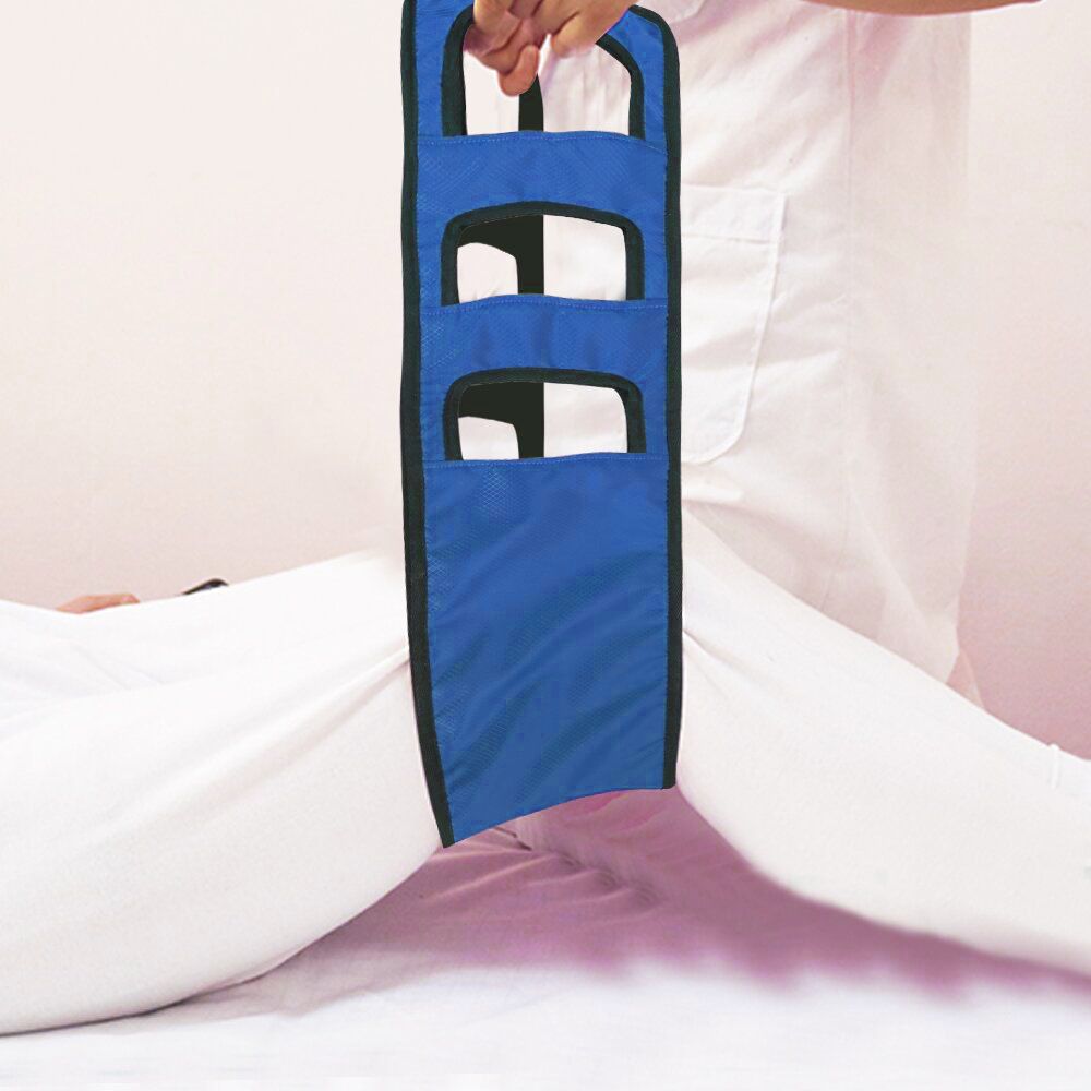 Transfer Belt Transfer Sling - Padded Gait Belt - Heavy Duty Patient Lift, Mobility Standing and Lifting Aid for Disabled, Elderly, Injured - Safely Move from Bed and Wheelchair (Blue)