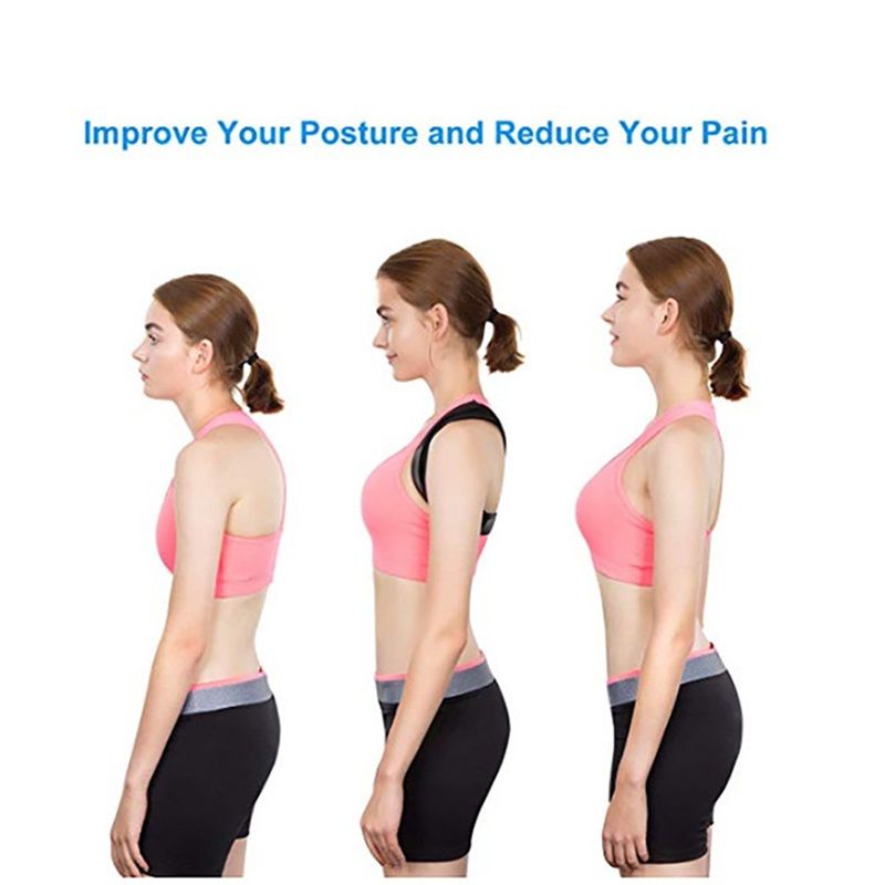 Posture Corrector for Women and Men, Invisible Mesh Breathable Back Brace, Adjustable Back Straightener, Relieves Shoulder, Neck, and Back Pain Large （L）