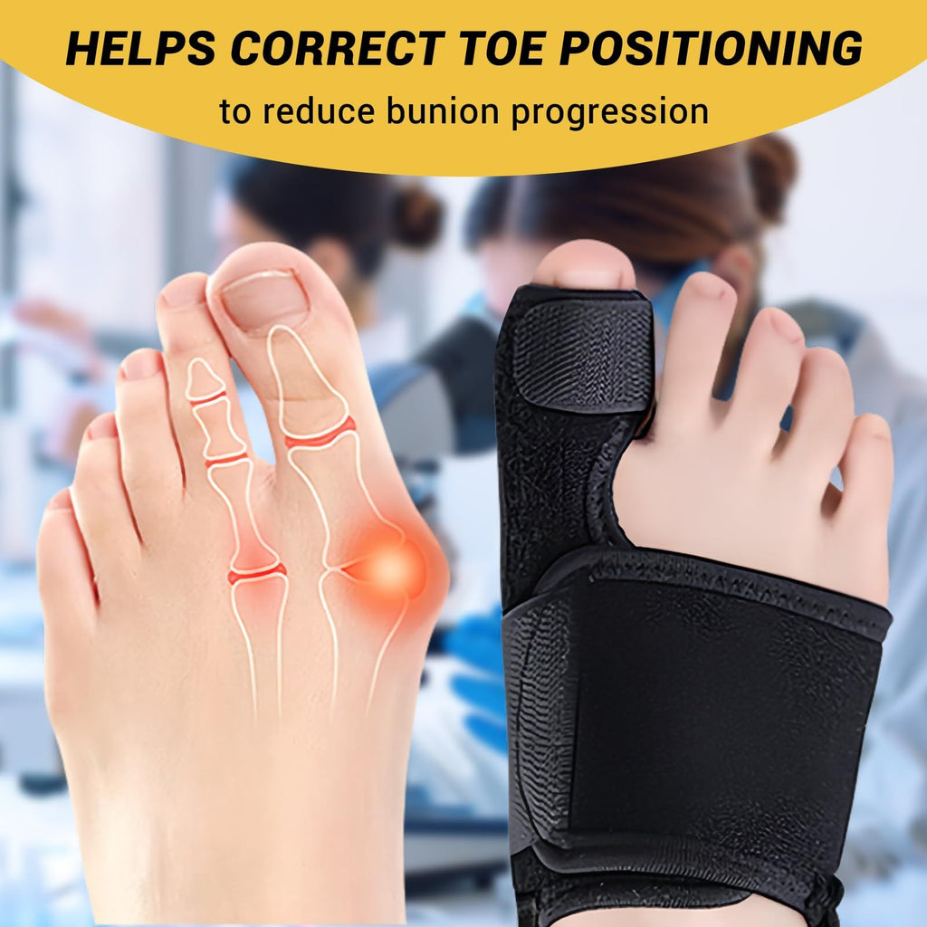 Effective Corrector for Women and Men | Relief Kit, Straighten Toes, and Correct Alignment | Cushion Sleeves | Feet Support -