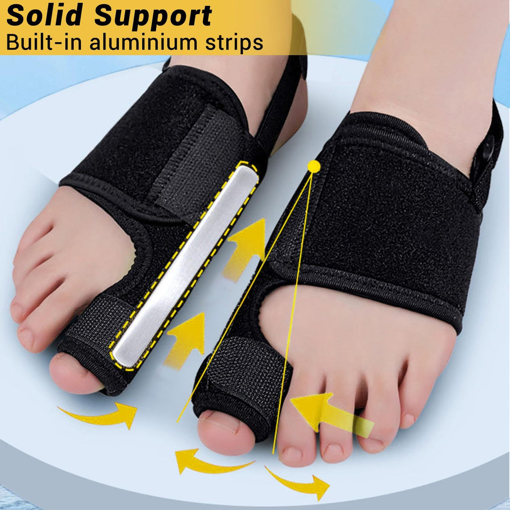 Effective Corrector for Women and Men | Relief Kit, Straighten Toes, and Correct Alignment | Cushion Sleeves | Feet Support -