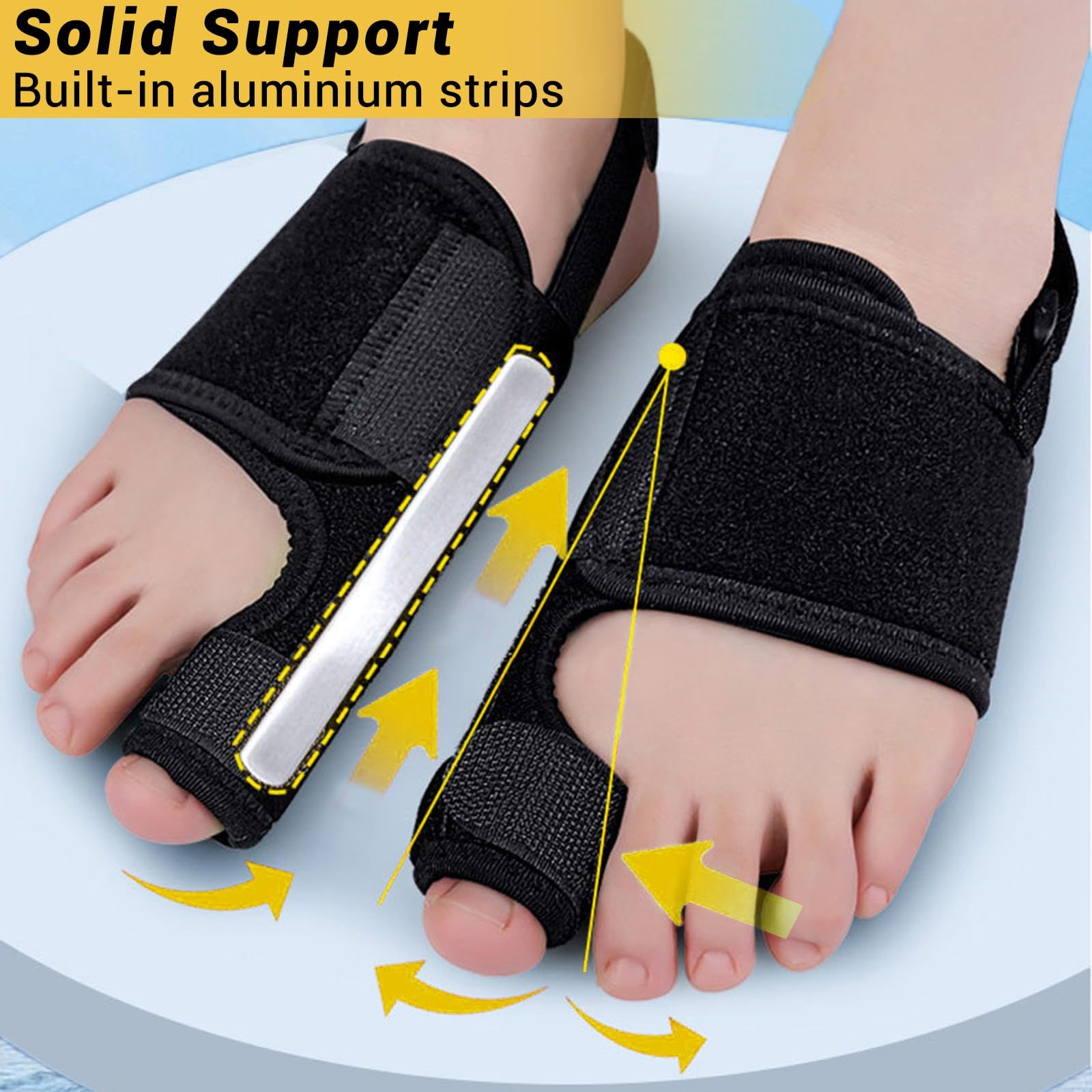 Effective Corrector for Women and Men | Relief Kit, Straighten Toes, and Correct Alignment | Cushion Sleeves | Feet Support -
