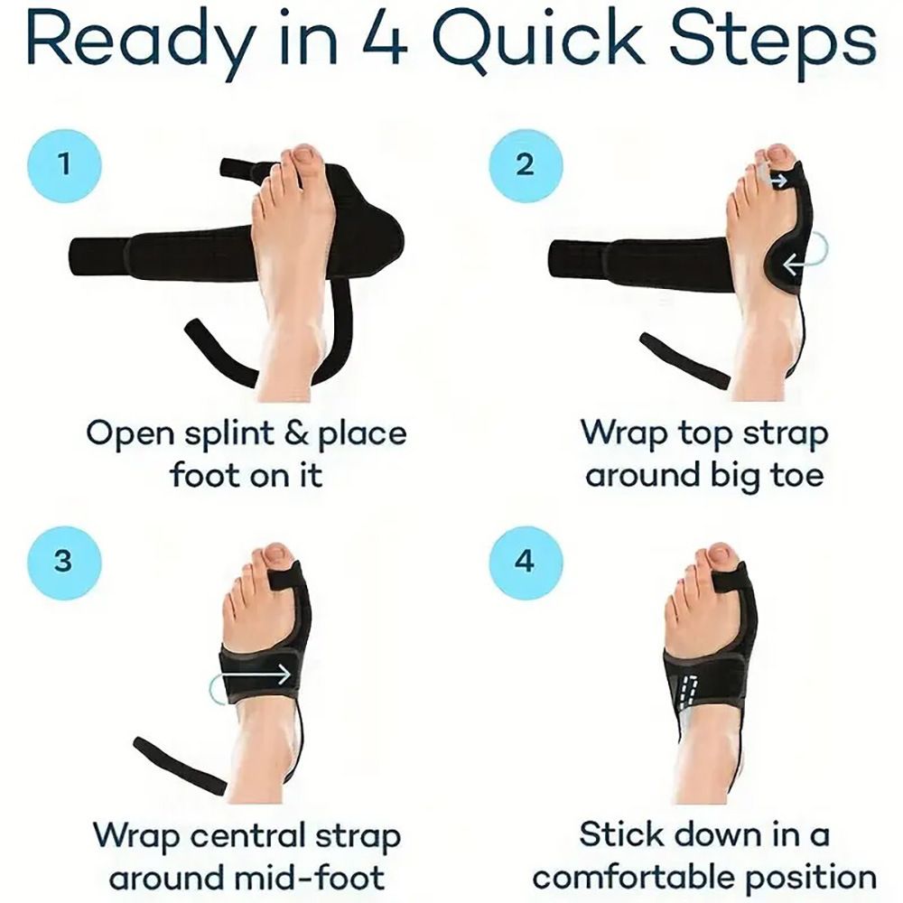 Effective Corrector for Women and Men | Relief Kit, Straighten Toes, and Correct Alignment | Cushion Sleeves | Feet Support -