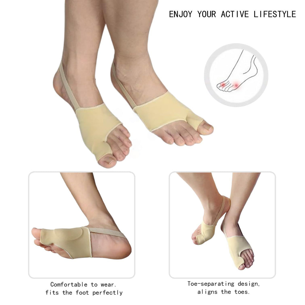 Bunion Relief Sleeves Bunion Pads Brace Cushions Toe Straightener Hallux Valgus Relief Kit Pack (small)