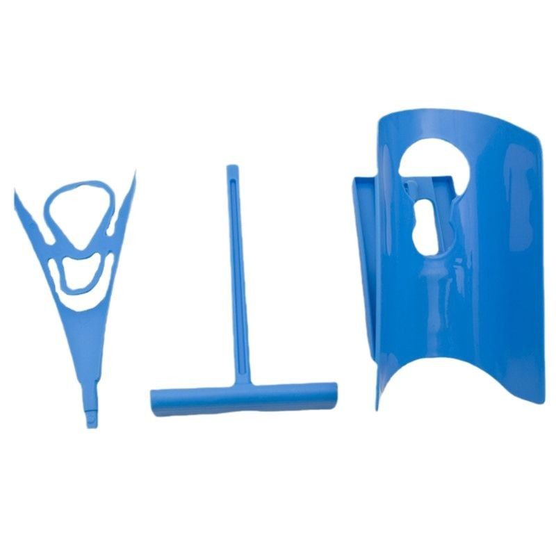 Sock Aid Device with Handle, Easy On Off Sock Assistant, Blue, Mobility Aid for Limited Range of Motion