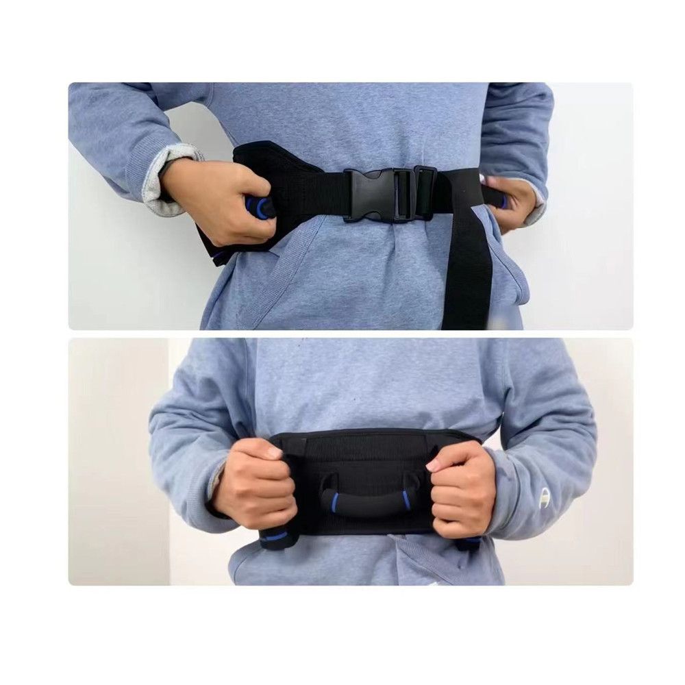 Gait Belt for Seniors with Handles, Gate Belts Medical for Elderly Physical Therapy Transfer Belt for Lifting Seniors,Patients,Disabled(Blue)