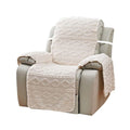 Recliner Cover for Lazy Boy Recliner Chair Covers,21.7Inches Washable Quilted Recliner Chair Covers ,White Furniture Protector for Pets/Kids