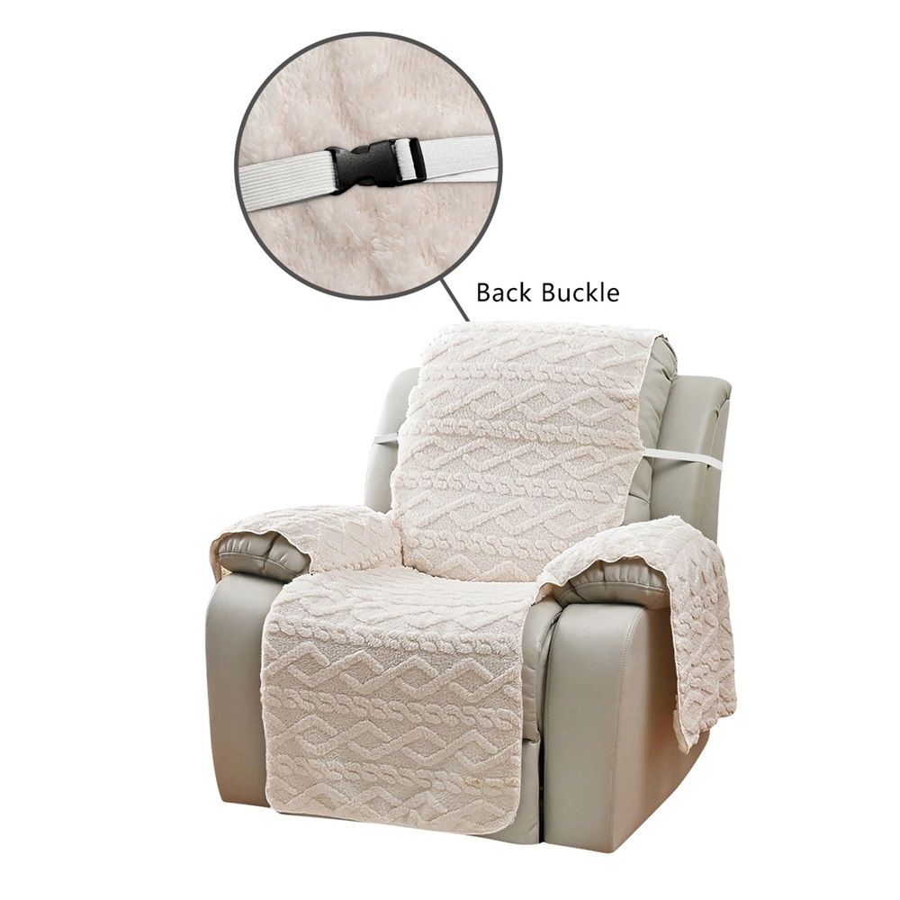 Recliner Cover for Lazy Boy Recliner Chair Covers,21.7Inches Washable Quilted Recliner Chair Covers ,White Furniture Protector for Pets/Kids