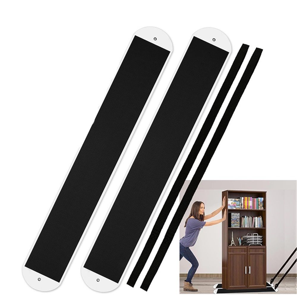 2 Pcs Large Appliance Slider with Pull Strap,Pull Furniture Slides,Moving Furniture Gliders Heavy Duty Sliding Sheet for Moving Heavy Furniture,Cabinets,Safes on Carpet and Hardwood Floor (2.5Ft*6.7in)