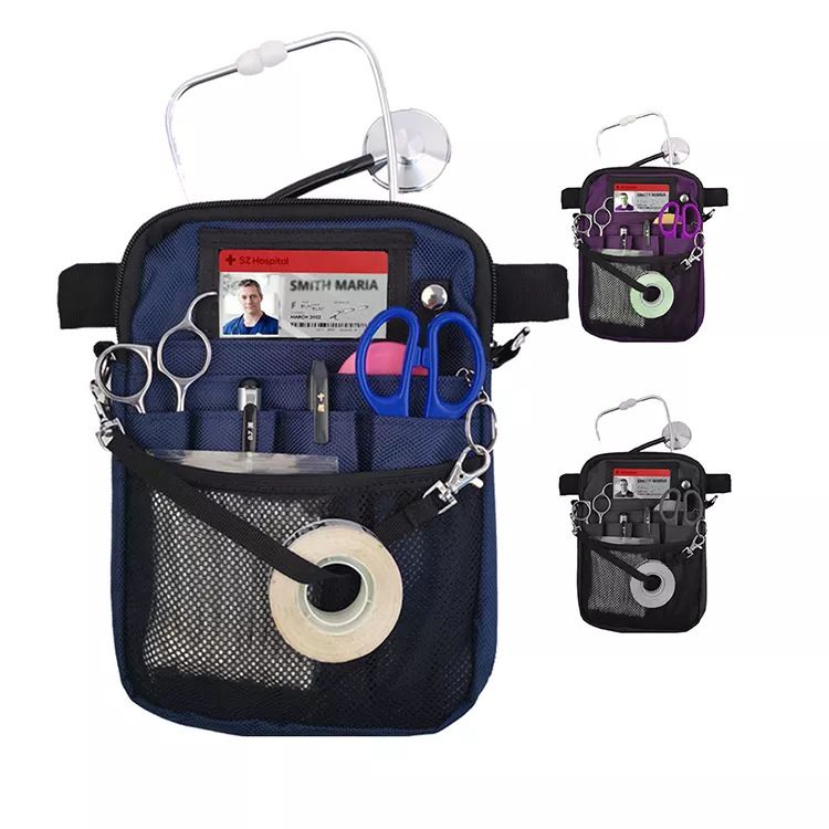 Nurse Pack, Multi Compartment Nursing Pack with Pockets | Utility Waist Bag for Work Supplies, Suit for Nurses, RN, Vet, EMT