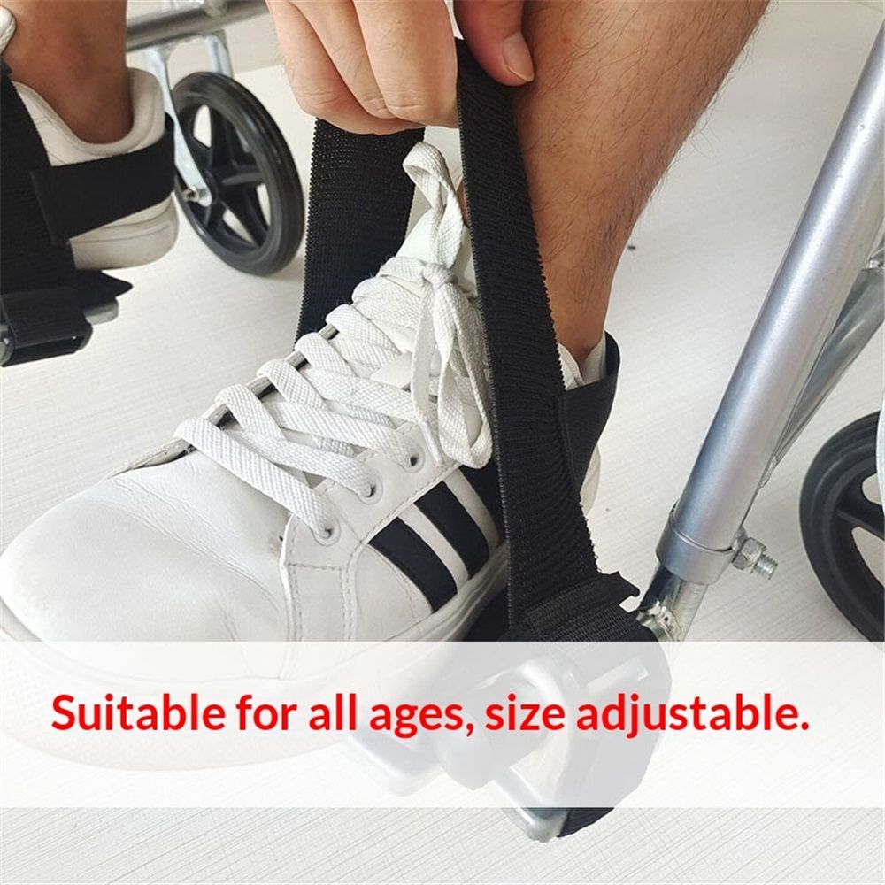 A pair Wheelchair Restraint Shoes Prevent The Foot from Falling Off The Footrest Adjustable & Easy to Wear,Wheelchair Shoe Holder Straps for Disabled & Rehabilitation Patients