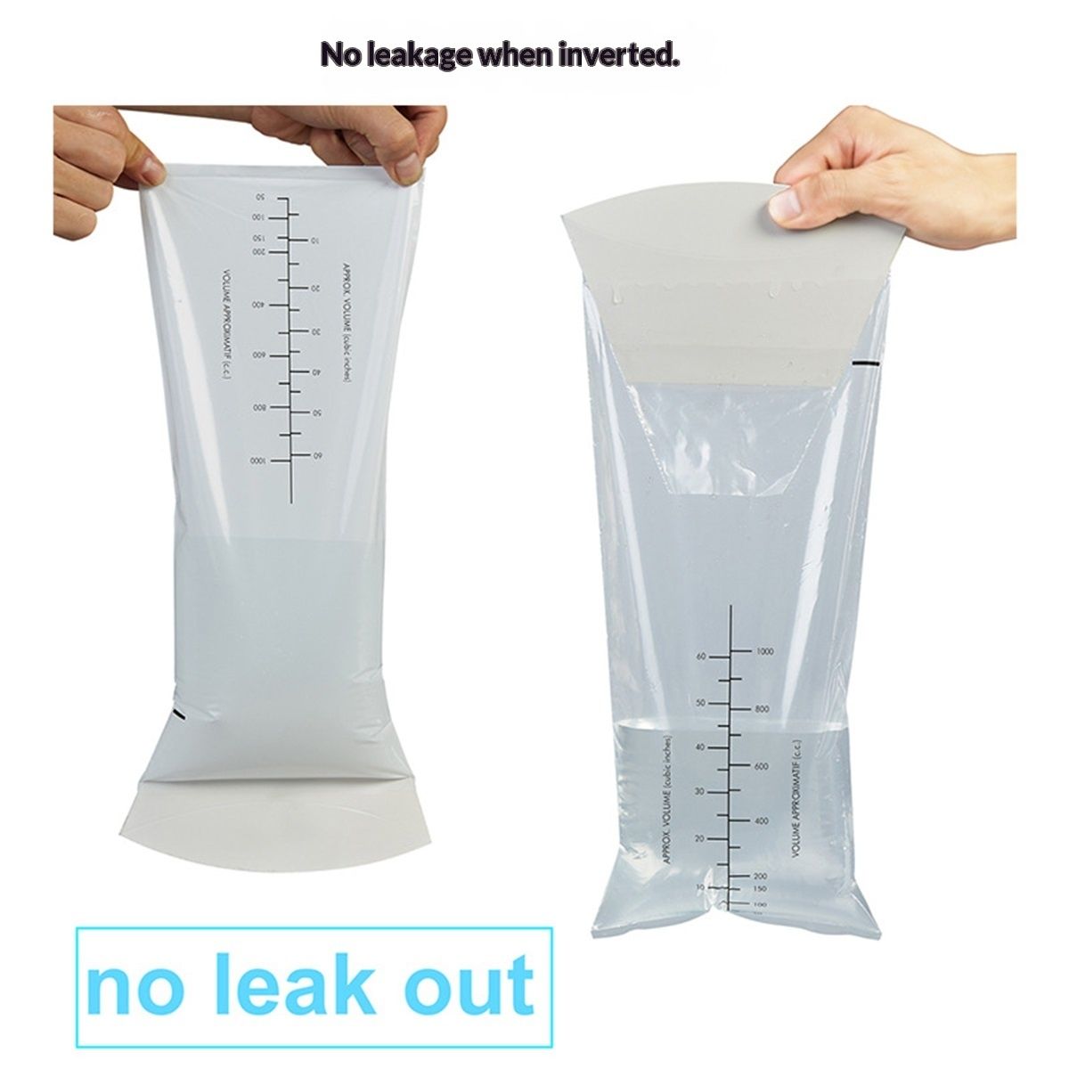 50Counts/Pack Clear Disposable Throw-up vomit Bag,Convenience Bag For Vomit and Urine Disposal