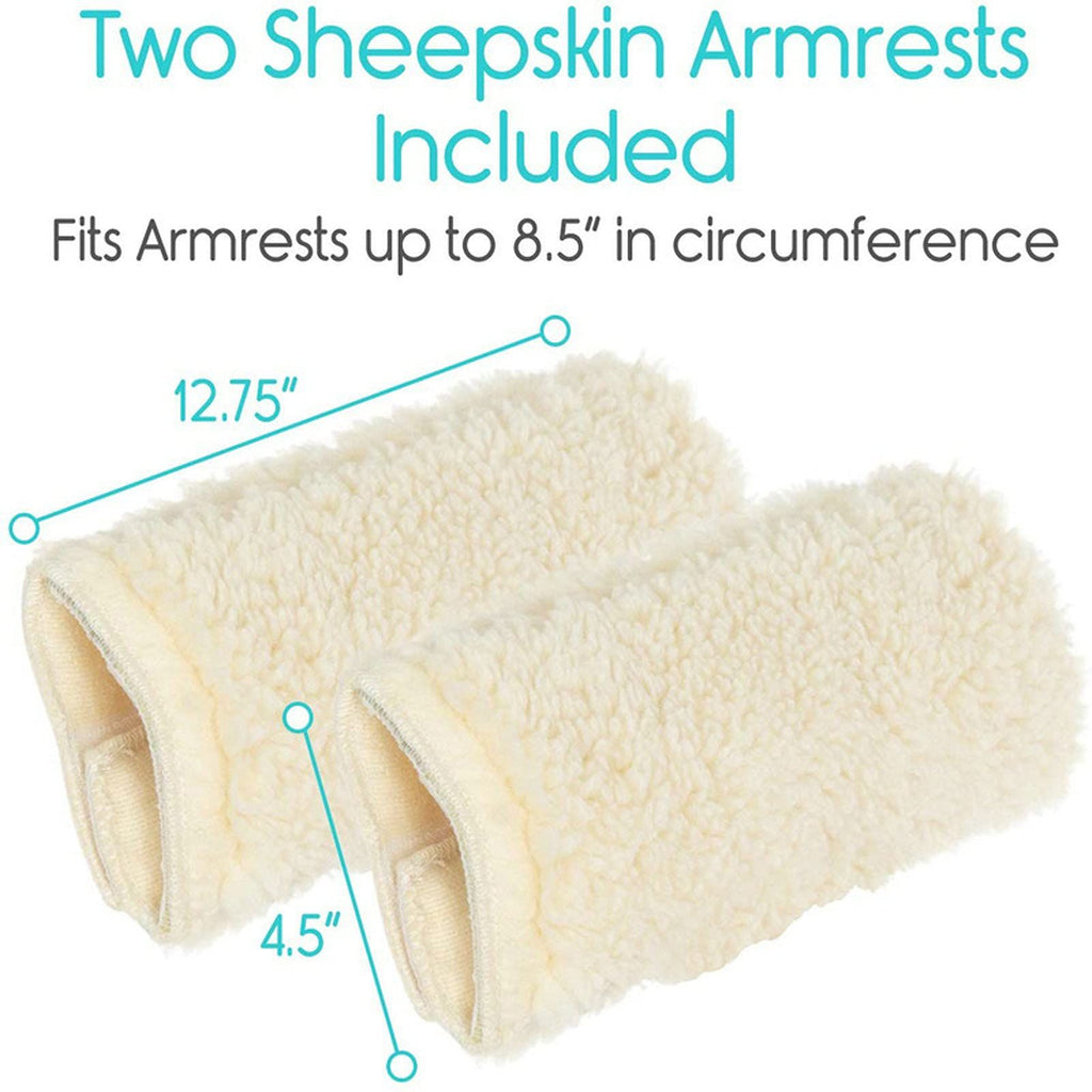 Wheelchair gloves (1 pair), detachable lambhair hand pads, suitable for standard wheelchairs, traffic chairs, and mobile scooters ( white)