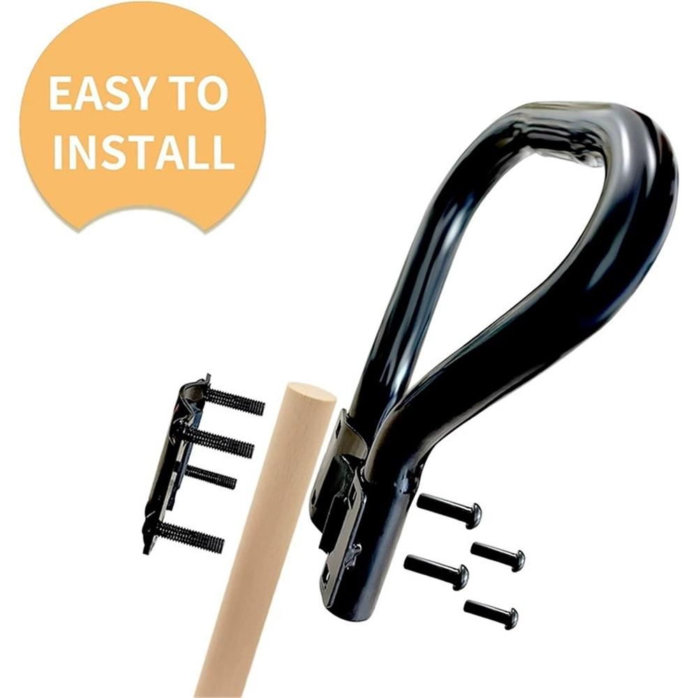 Modern Black Metal Recliner Handle Extender, Oversized Lever Extender for Elderly & Infirm, Ergonomic Design