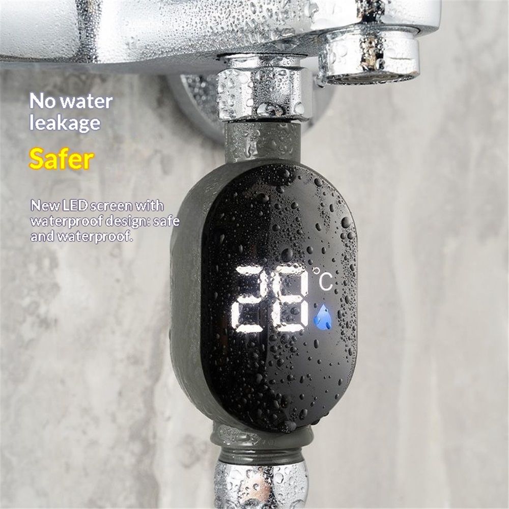 2 pack Instant Read Digital Bath Thermometer, Water-Powered Smart Shower Water Thermometer,Bath Essentials