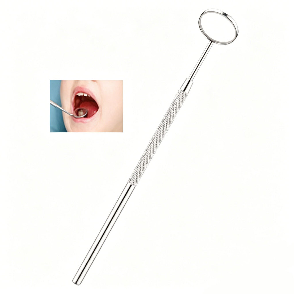 5pcs Stainless Steel Dental Tools Kit Mouth Mirror Tweezer Scaler Probe