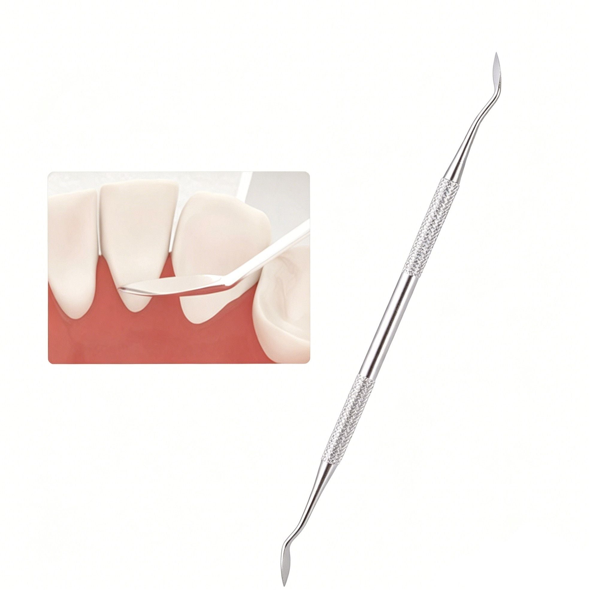 5pcs Stainless Steel Dental Tools Kit Mouth Mirror Tweezer Scaler Probe