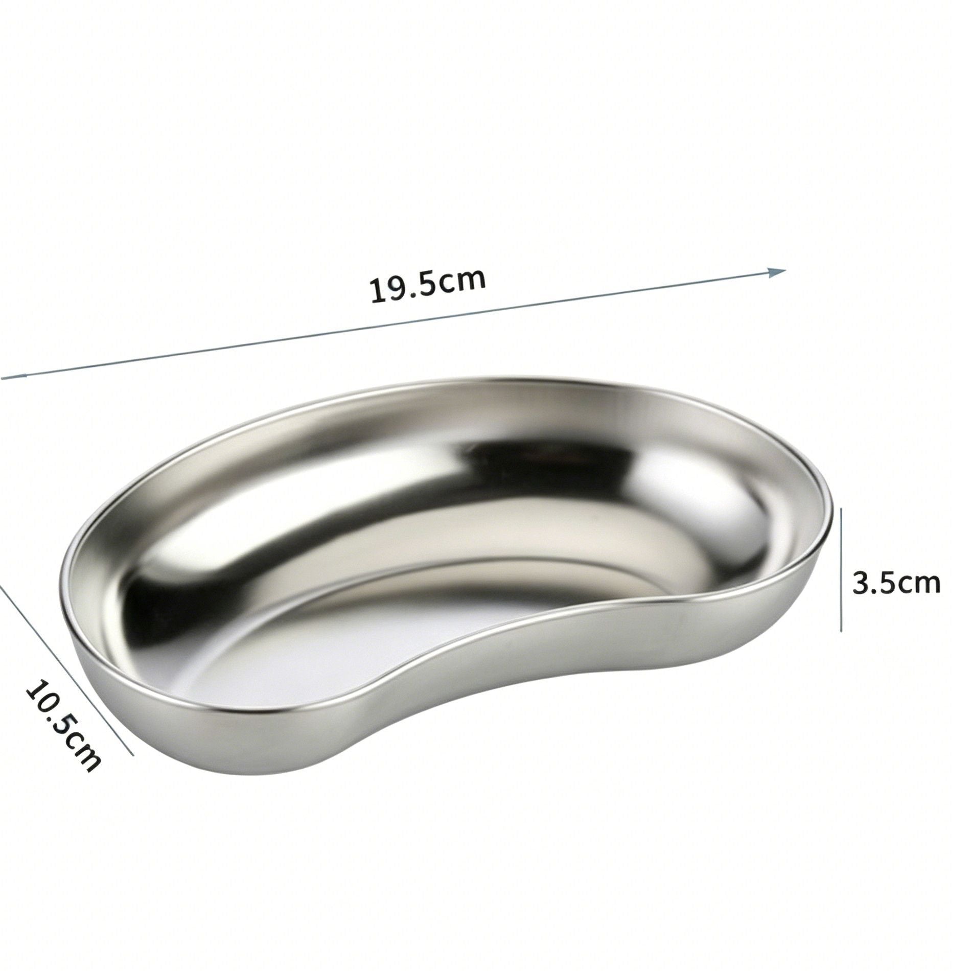 Deep Small Kidney Tray 304 Stainless Steel 2pcs