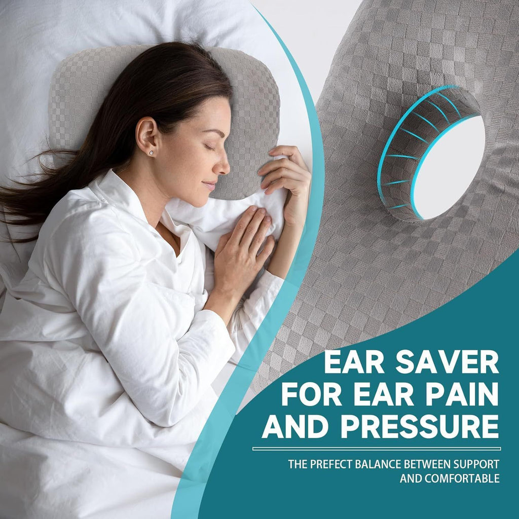 Green Ice Bean Cooling Ear Cushion, Beat Heat & Ear Ache At Night