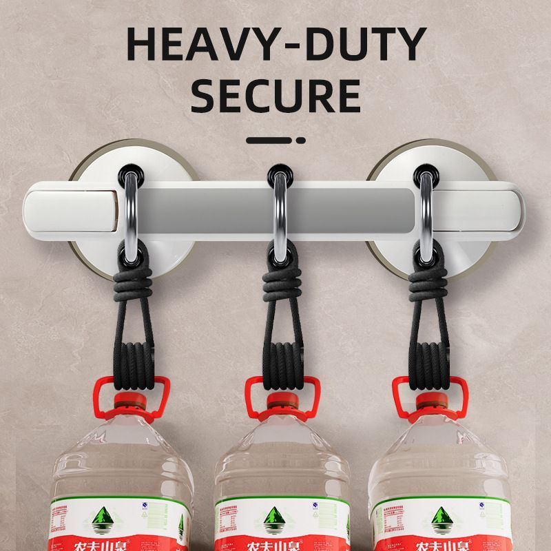 No Drill Vacuum Suction Grab Bar, Non-Slip Safety Handle for Bathroom