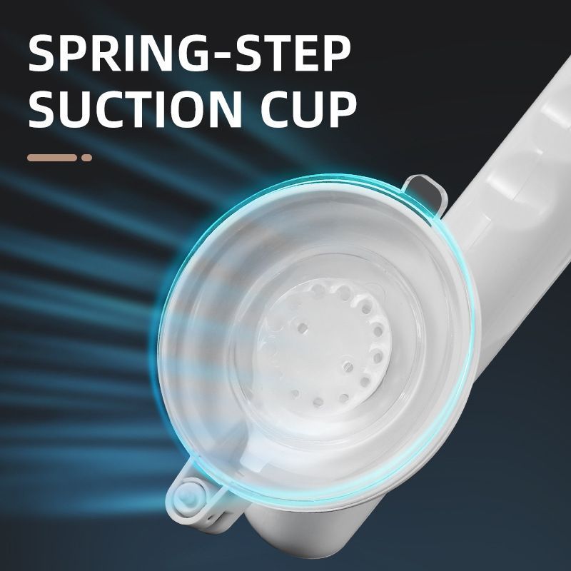 No Drill Vacuum Suction Grab Bar, Non-Slip Safety Handle for Bathroom