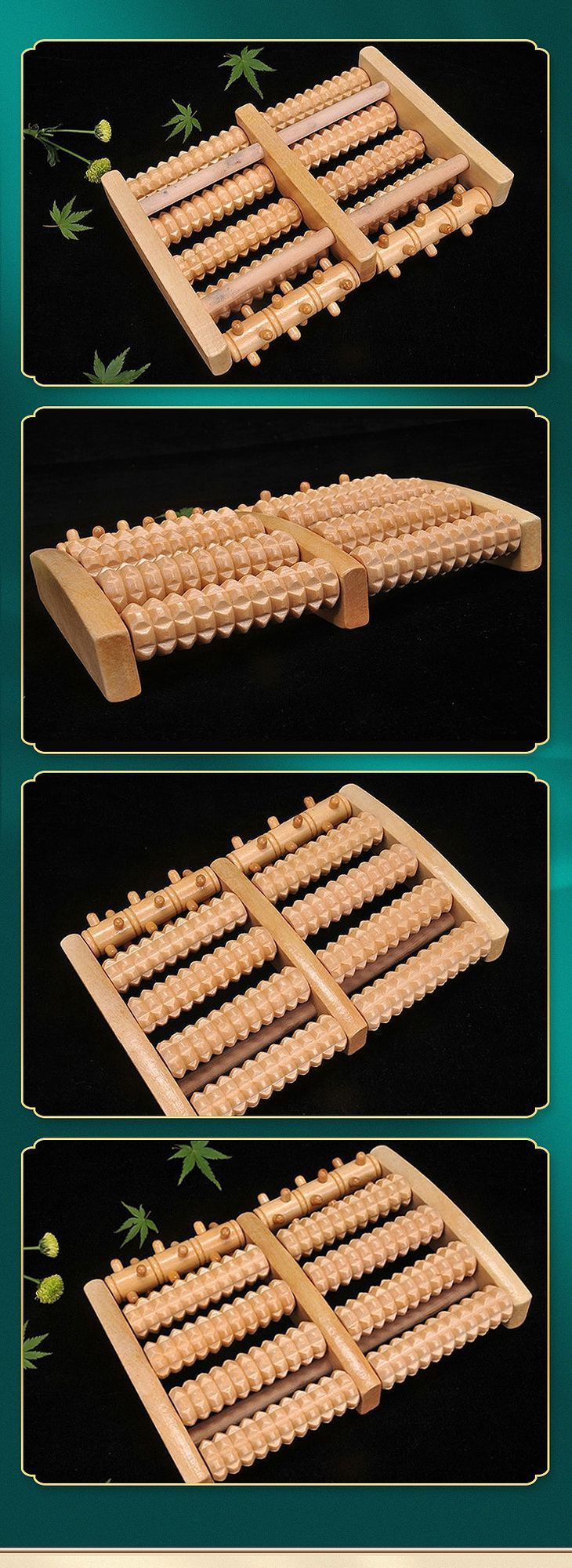 5-Row Foot Roller Massager