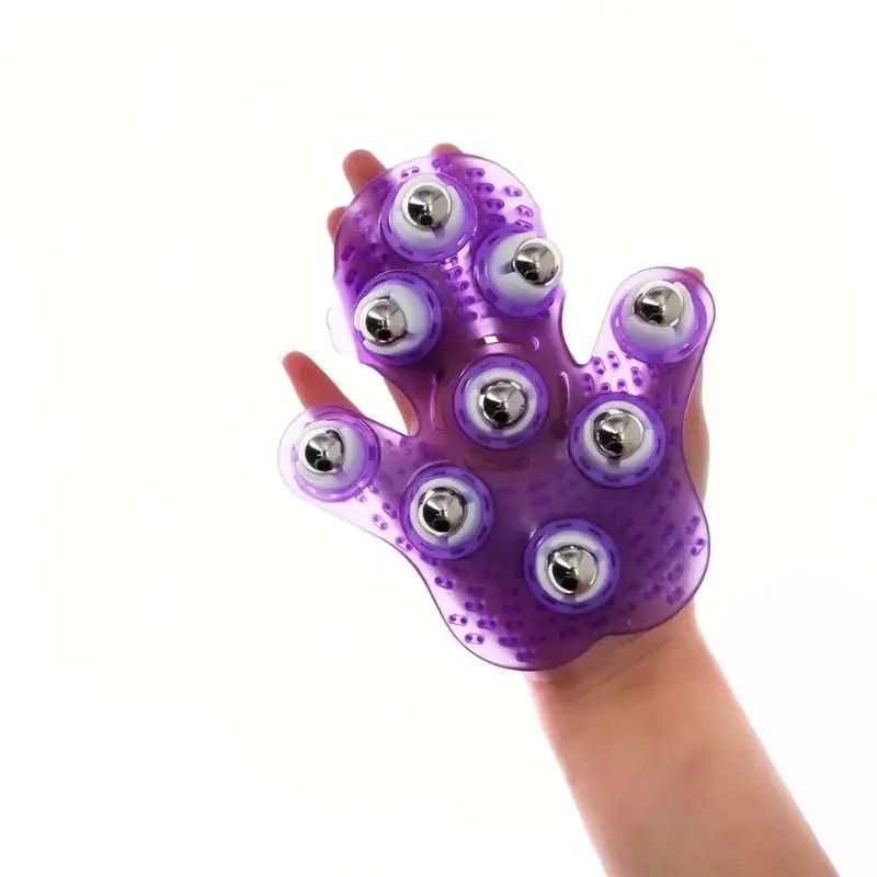 "Palm Nine-Ball Massager" – One Roll Relieves Fatigue, Full Relaxation for Neck, Shoulders, Legs and Feet. Take It Anywhere at Home or Work. A New Essential for Healthy Living.（pink)