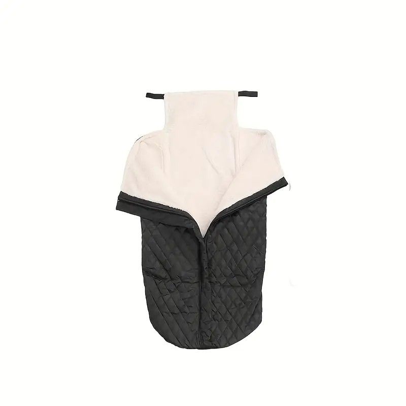 Winter Elderly Wheelchair Heating Blanket | Windproof & Fleece-Lined, Ideal for Both Outings and Home Use(BLACK)