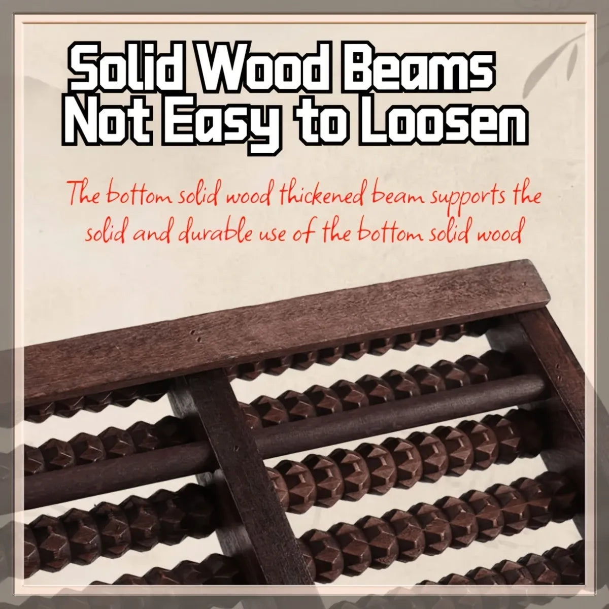 "Better Than Acupressure! The Solid Wood Foot Roller Families Love, Relieves Pain All Day Long"