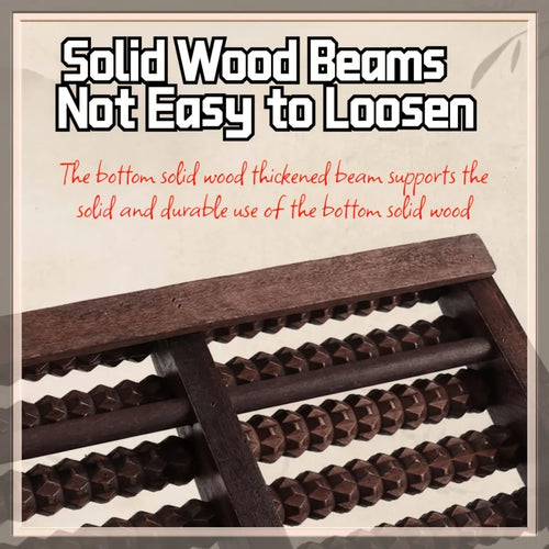 "Better Than Acupressure! The Solid Wood Foot Roller Families Love, Relieves Pain All Day Long"