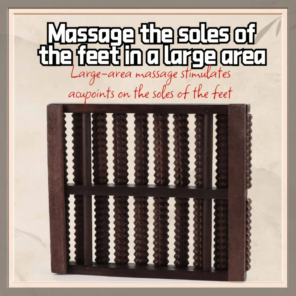 "Better Than Acupressure! The Solid Wood Foot Roller Families Love, Relieves Pain All Day Long"