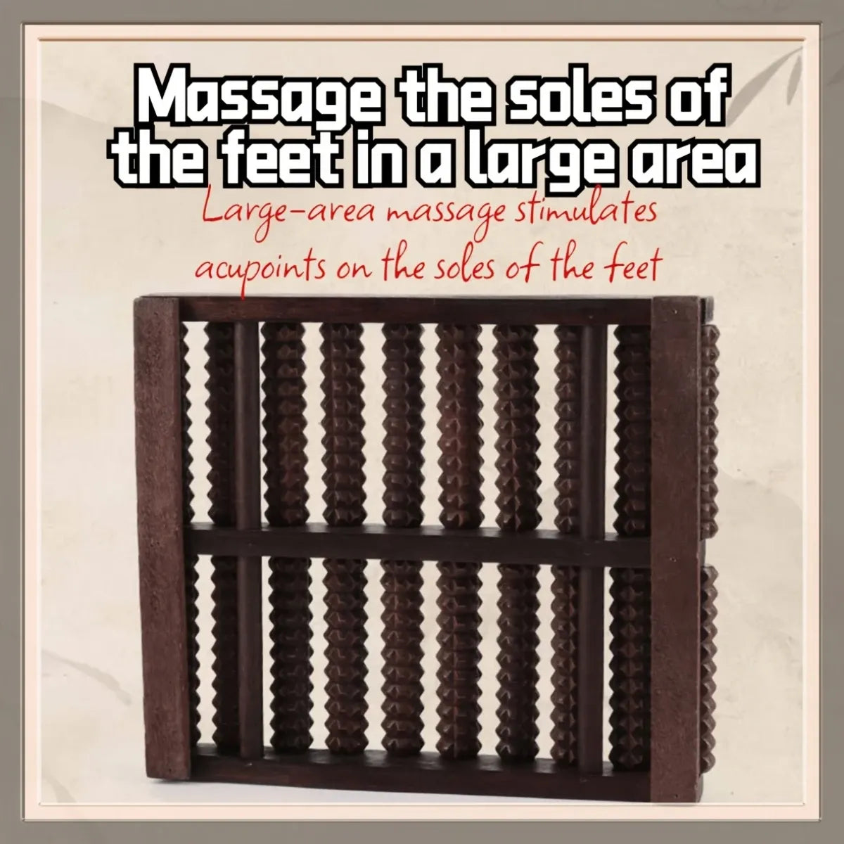 "Better Than Acupressure! The Solid Wood Foot Roller Families Love, Relieves Pain All Day Long"