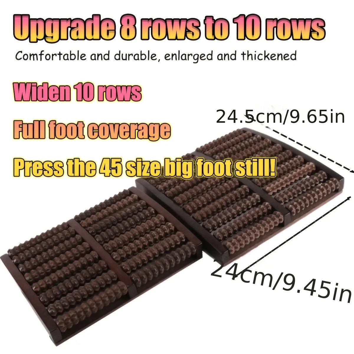 "Better Than Acupressure! The Solid Wood Foot Roller Families Love, Relieves Pain All Day Long"