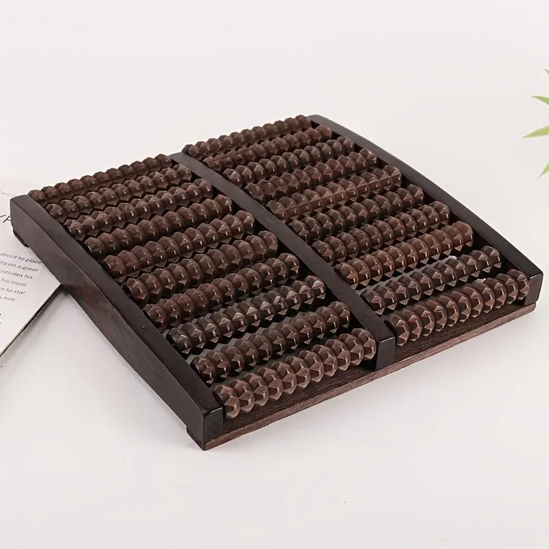 "Better Than Acupressure! The Solid Wood Foot Roller Families Love, Relieves Pain All Day Long"